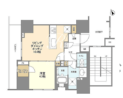 ＢＬＥＳＳ蔵前 710 間取り図