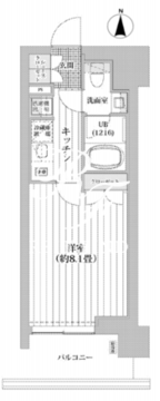 ライオンズフォーシア清澄白河 402 間取り図