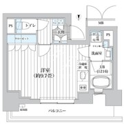 ライオンズフォーシア清澄白河 1105 間取り図