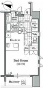 レジディア文京本駒込 1204 間取り図
