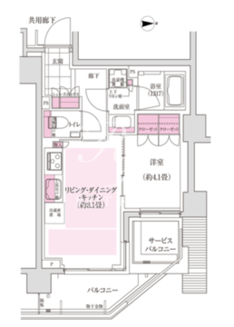 ディームス東陽町 606 間取り図