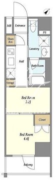 オルタナ門前仲町 202 間取り図