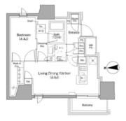 ザ・パークハビオ南大井 902 間取り図