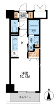 レジデンス両国駅前 803 間取り図