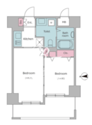 レジディア秋葉原 303 間取り図