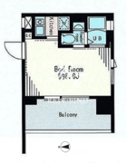 レジディア市谷薬王寺 1306 間取り図