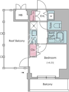 レジディア東品川 1101 間取り図
