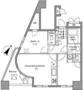 レジディア文京千石2 1001 間取り図