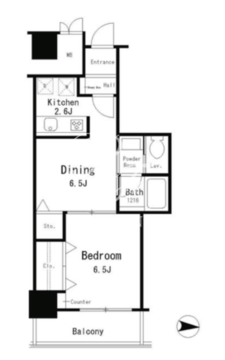 イーストコア曳舟一番館 706 間取り図