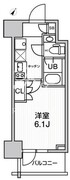JMFレジデンス北品川 605 間取り図