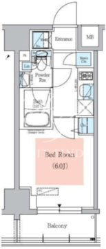 アーバネックス大井仙台坂 603 間取り図