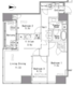 ホワイトタワー浜松町 1607 間取り図