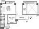 ウォーク赤坂 203 間取り図