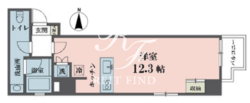 アムス四谷三丁目 904 間取り図