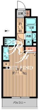 レガーロ御茶ノ水2 1004 間取り図