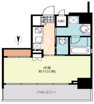 ミライズレジデンシャル九段 401 間取り図