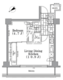 ワンルーフフラット月島 616 間取り図