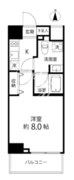 デルックス池袋 1002 間取り図