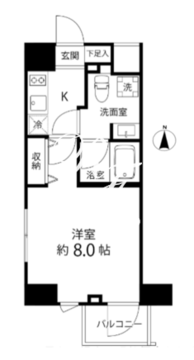 デルックス池袋 1201 間取り図