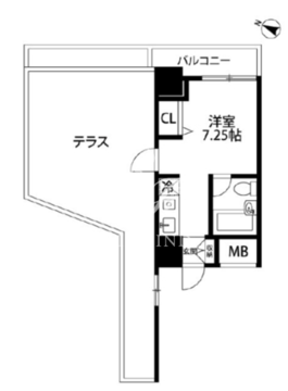 メゾン・ド・ヴィレ麻布台 1101 間取り図