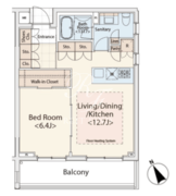 カスタリア初台2 401 間取り図