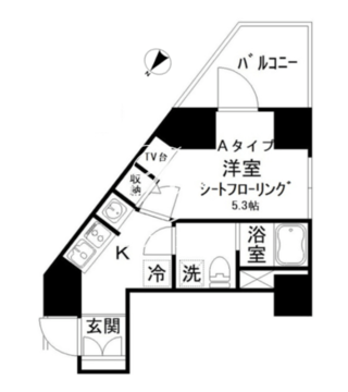 アイディ西五反田 301 間取り図