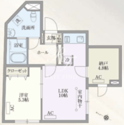 パセオ目黒 102 間取り図