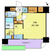 ジェノヴィア水天宮前スカイガーデン 103 間取り図