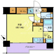 ジェノヴィア水天宮前スカイガーデン 602 間取り図