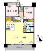 ロイヤルパークス豊洲 1302 間取り図