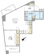アパートメンツ元麻布内田坂 307 間取り図