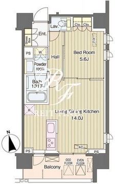 ヴェルデコート西新宿 604 間取り図