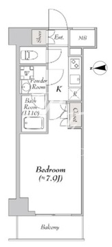 ミリアレジデンス浅草橋 1203 間取り図