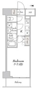 ミリアレジデンス浅草橋 1103 間取り図