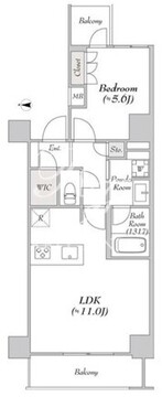 ミリアレジデンス浅草橋 1001 間取り図