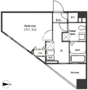 パークキューブ四谷三丁目 416 間取り図
