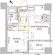 パークアクシス茅場町 505 間取り図