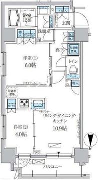 パークアクシス両国馬車通り 605 間取り図