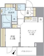 ラドゥセール巣鴨 207 間取り図