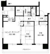 パークキューブ浅草田原町 1005 間取り図