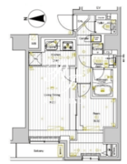 プレミアムキューブ両国DEUX 401 間取り図