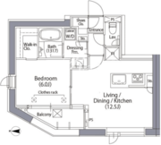 エルスタンザ文京湯島 901 間取り図
