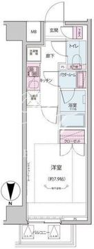 オルタナ神楽坂 1-207 間取り図