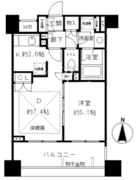 プライア渋谷 806 間取り図