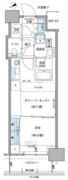 パークアクシス豊洲キャナル 1422 間取り図