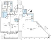 パークコート渋谷ザタワー 3806 間取り図