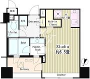クオリア広尾 806 間取り図