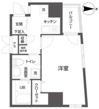 クローバーステイ秋葉原 1003 間取り図