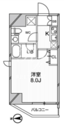 ジェノヴィア蒲田スカイガーデン 201 間取り図