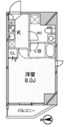 ジェノヴィア蒲田スカイガーデン 202 間取り図